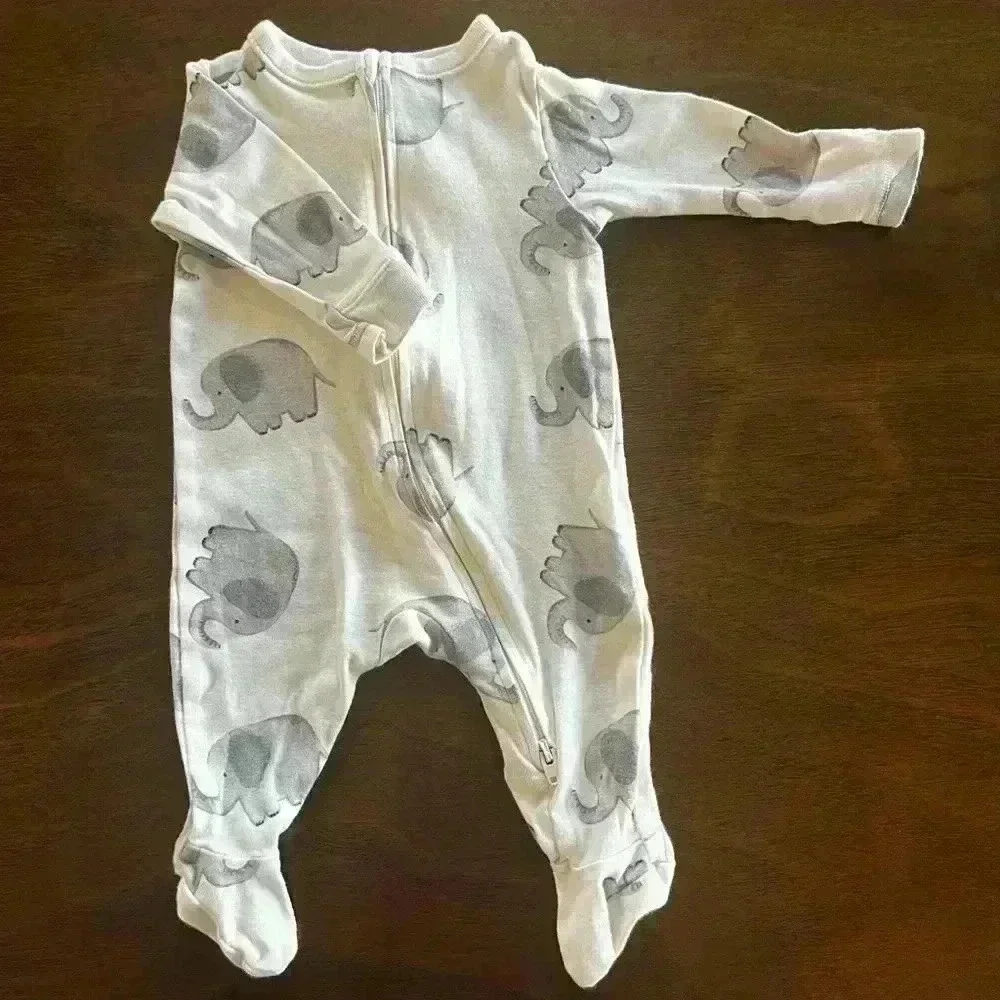 OLD NAVY. Lot of 3 Baby Boy Pajamas Long Sleeve 0-3 Months - Picture 9 of 16